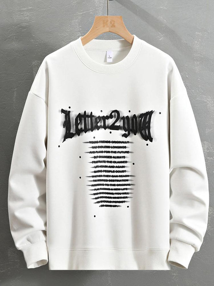 Stijn | Sweater met tekstopdruk