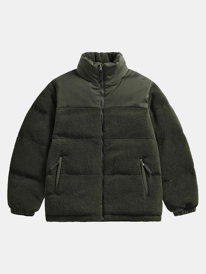 Ruben | Omkeerbare teddy puffer jas