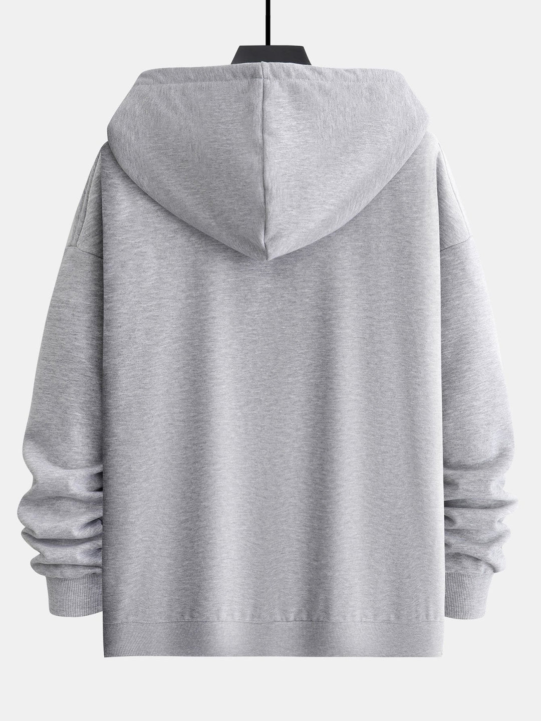 Berend | Basic hoodie met ritssluiting en relaxte pasvorm