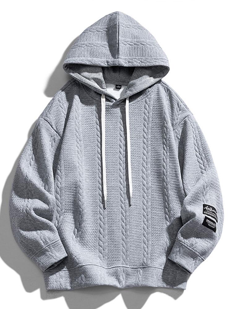 Melle | Hoodie met jacquarddessin en tarwemotief