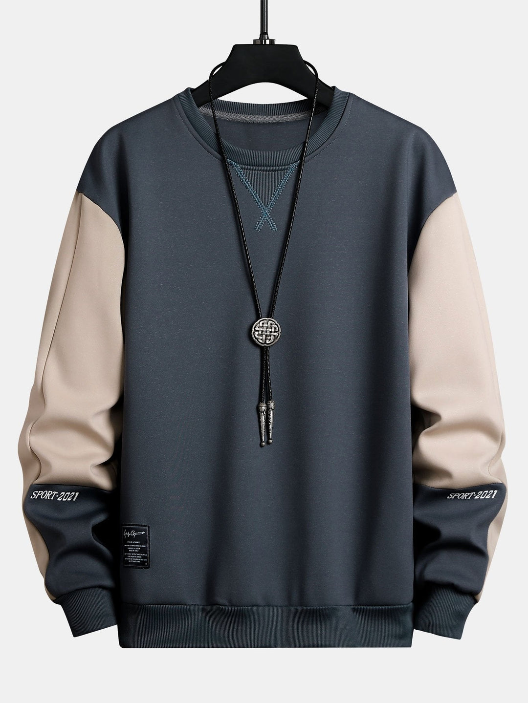 Bart | Sweater met kleurvlakken en ronde hals