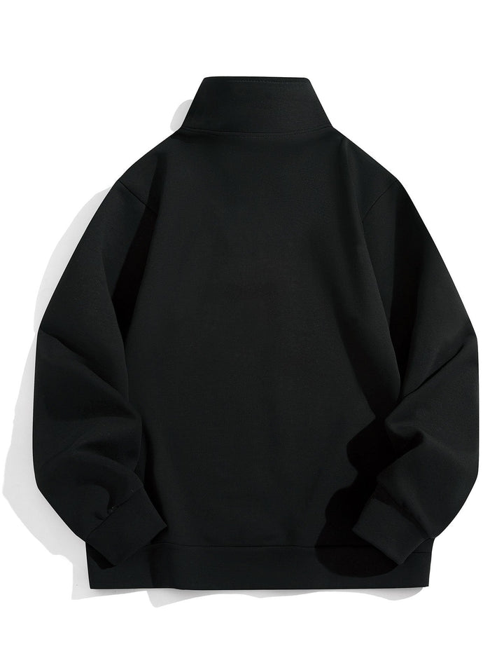 Colin | Sweater met hoge kraag en korte rits