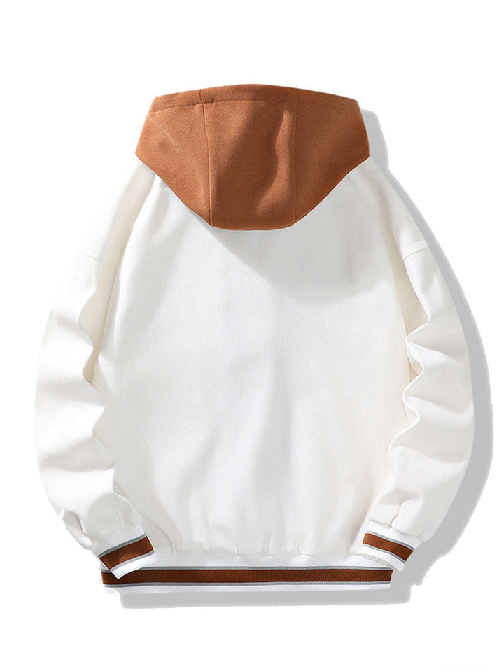 Klaas | Baseball jack met capuchon en knoopsluiting