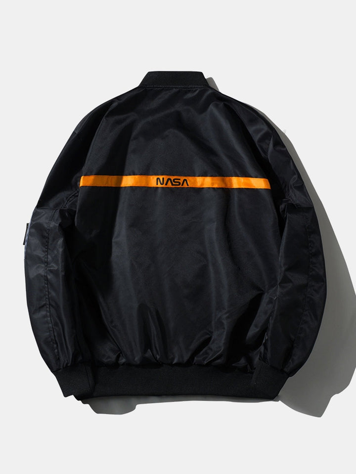 Udo | Oversized bomber jack met nasa-print