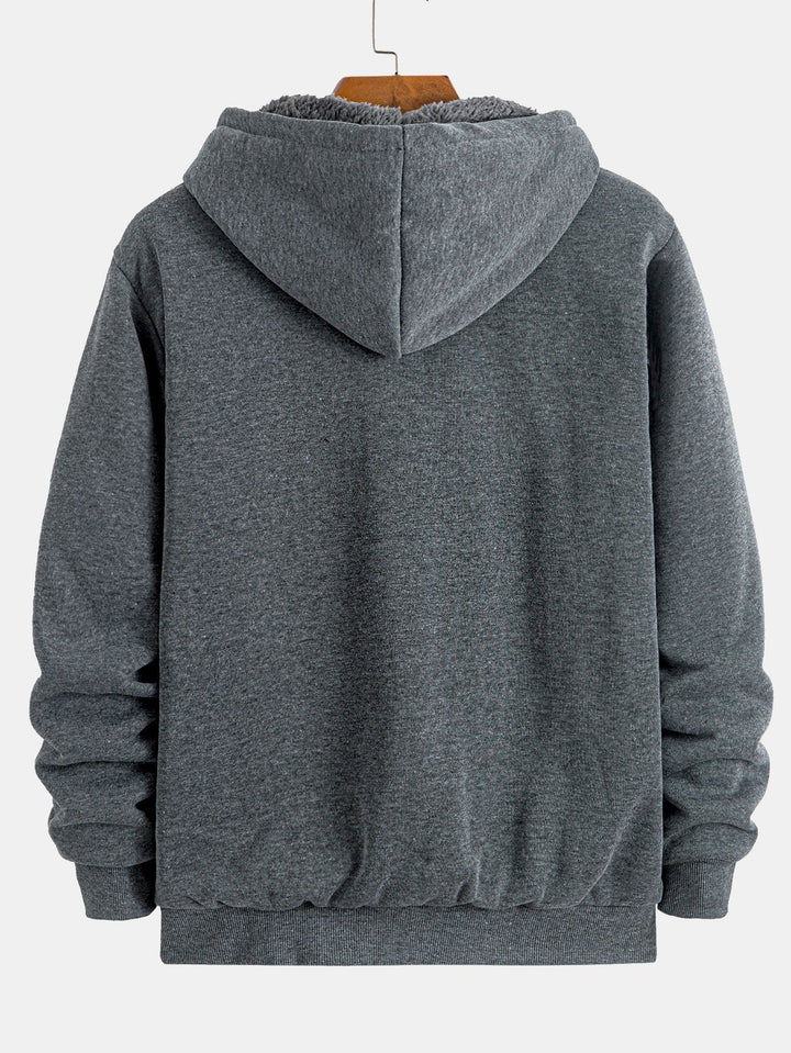Fedde | Hoodie met teddyfleecevoering