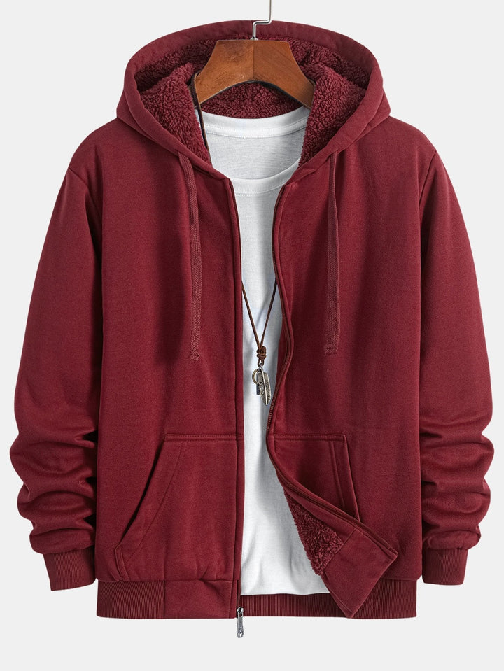 Fedde | Hoodie met teddyfleecevoering