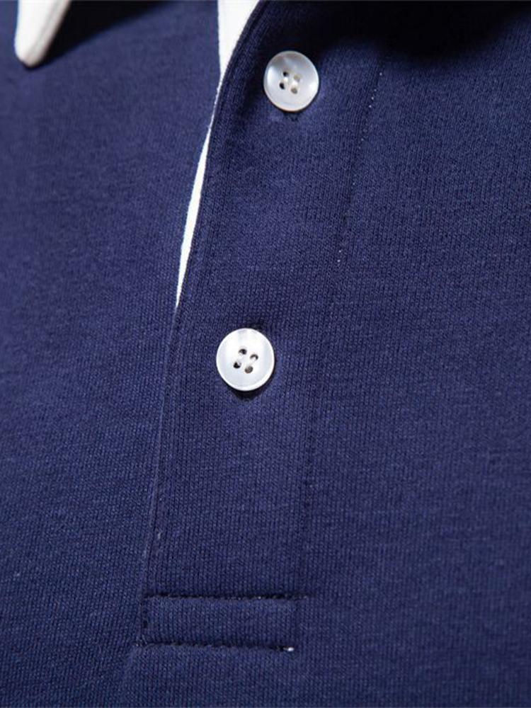 Noud | Sweater met contrastdetails en polokraag