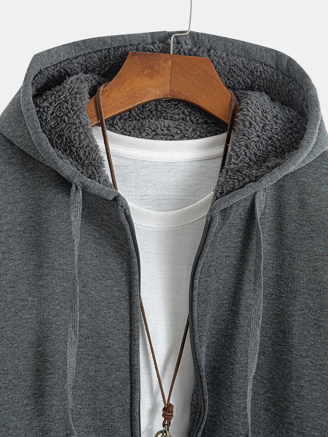 Fedde | Hoodie met teddyfleecevoering