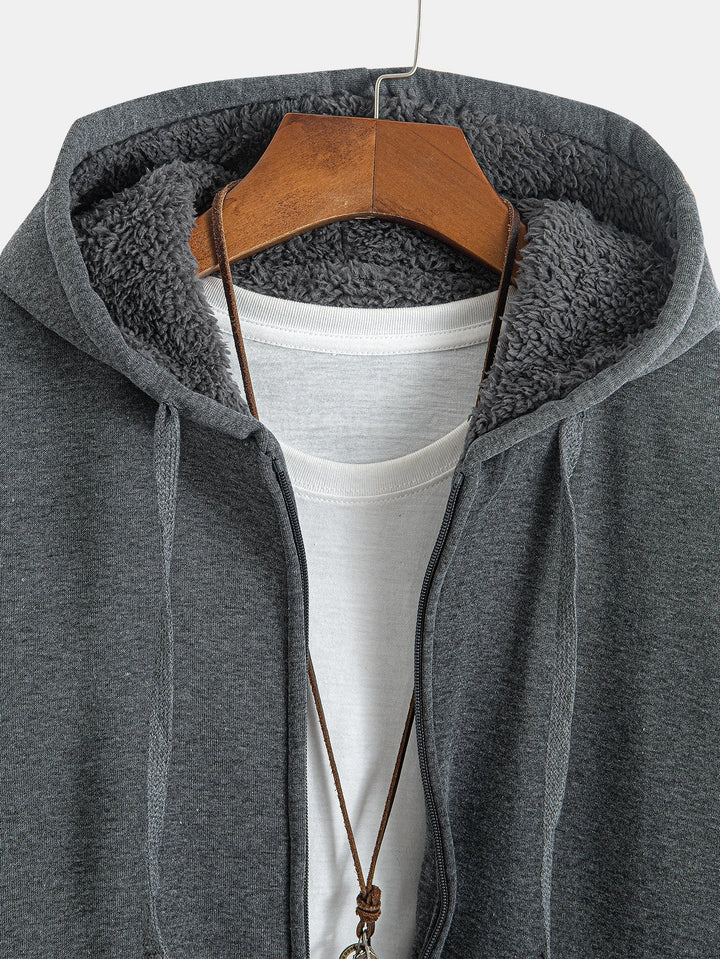 Fedde | Hoodie met teddyfleecevoering