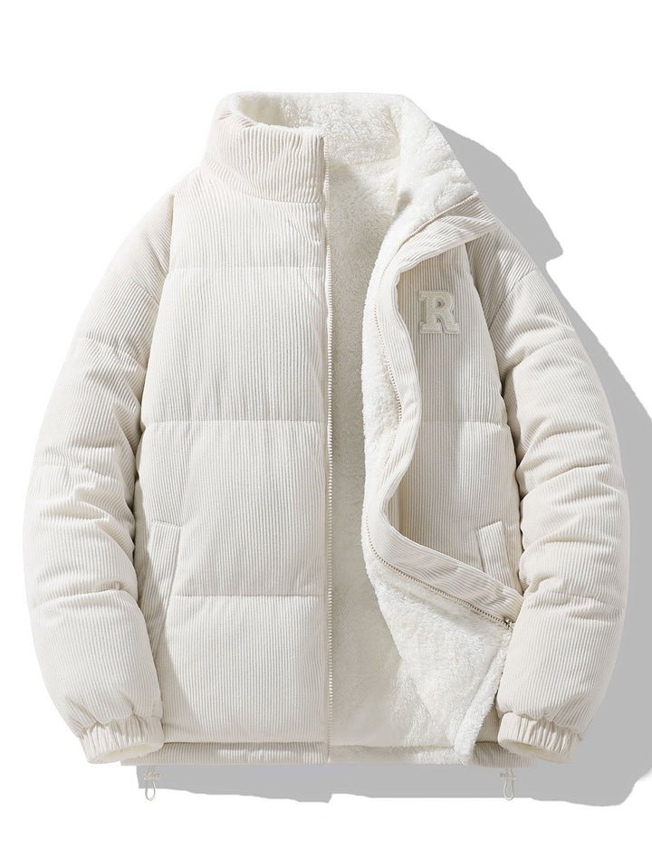 Martijn | Omkeerbare teddy corduroy jas