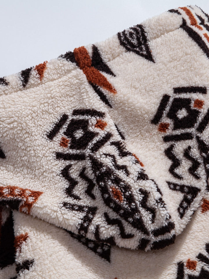 Job | Teddyhoodie met Azteekse print