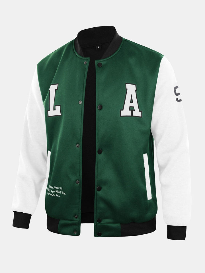 Bastiaan | Baseball jack met la-print