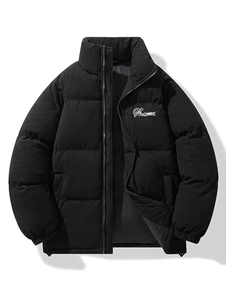 Tobias | Corduroy puffer jas met rits
