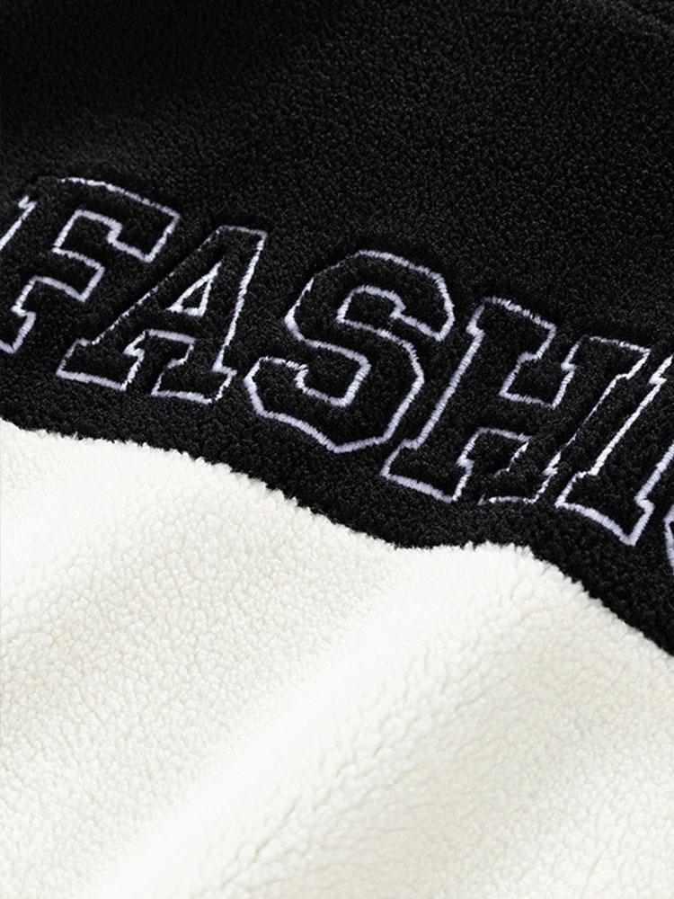 Sander | Teddyfleece jack met patchwork