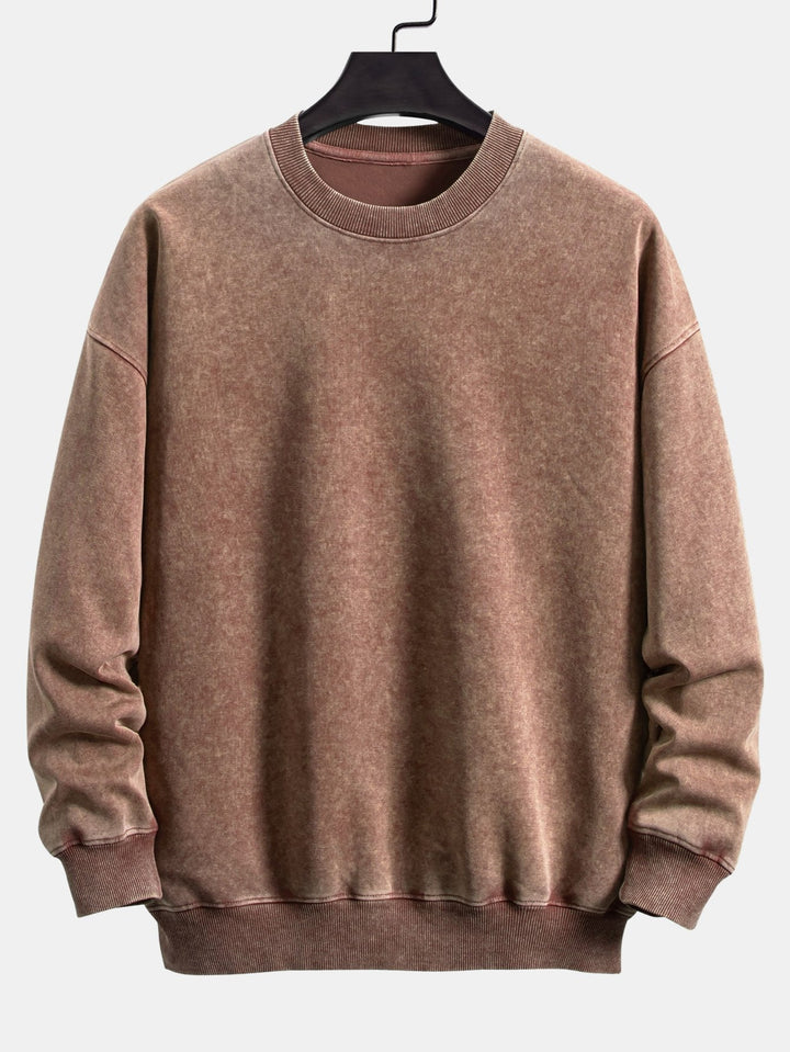 Daniël | Sweater met verwassen vintage-look en relaxte pasvorm