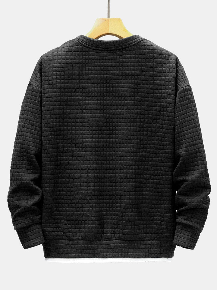 Sem | 2-in-1 sweater met wafelstructuur
