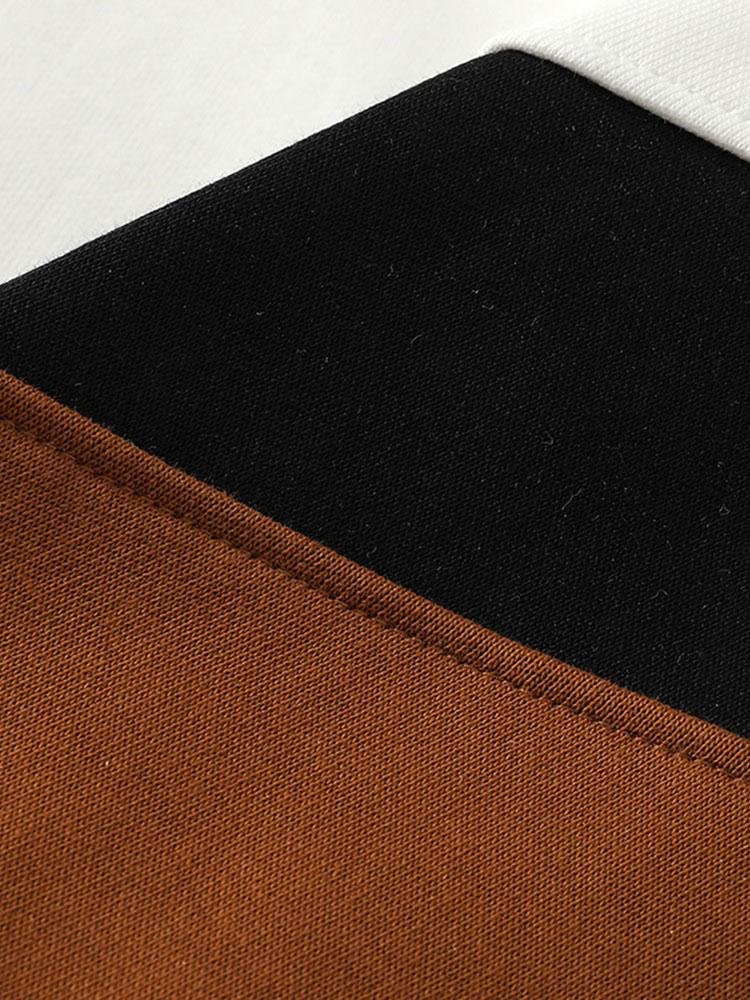 Floris | Sweater met kleurvlakken en ronde hals