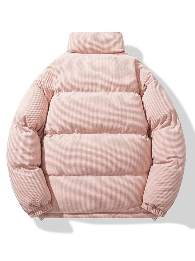 Tobias | Corduroy puffer jas met rits