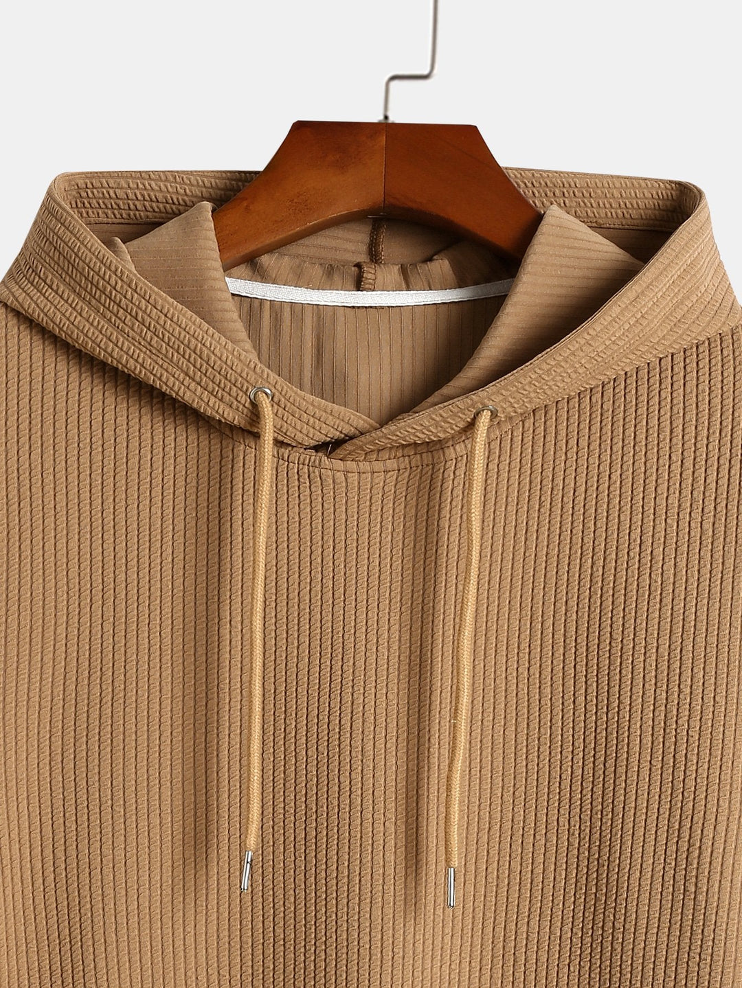 Cornelis | Basic hoodie met ribstructuur