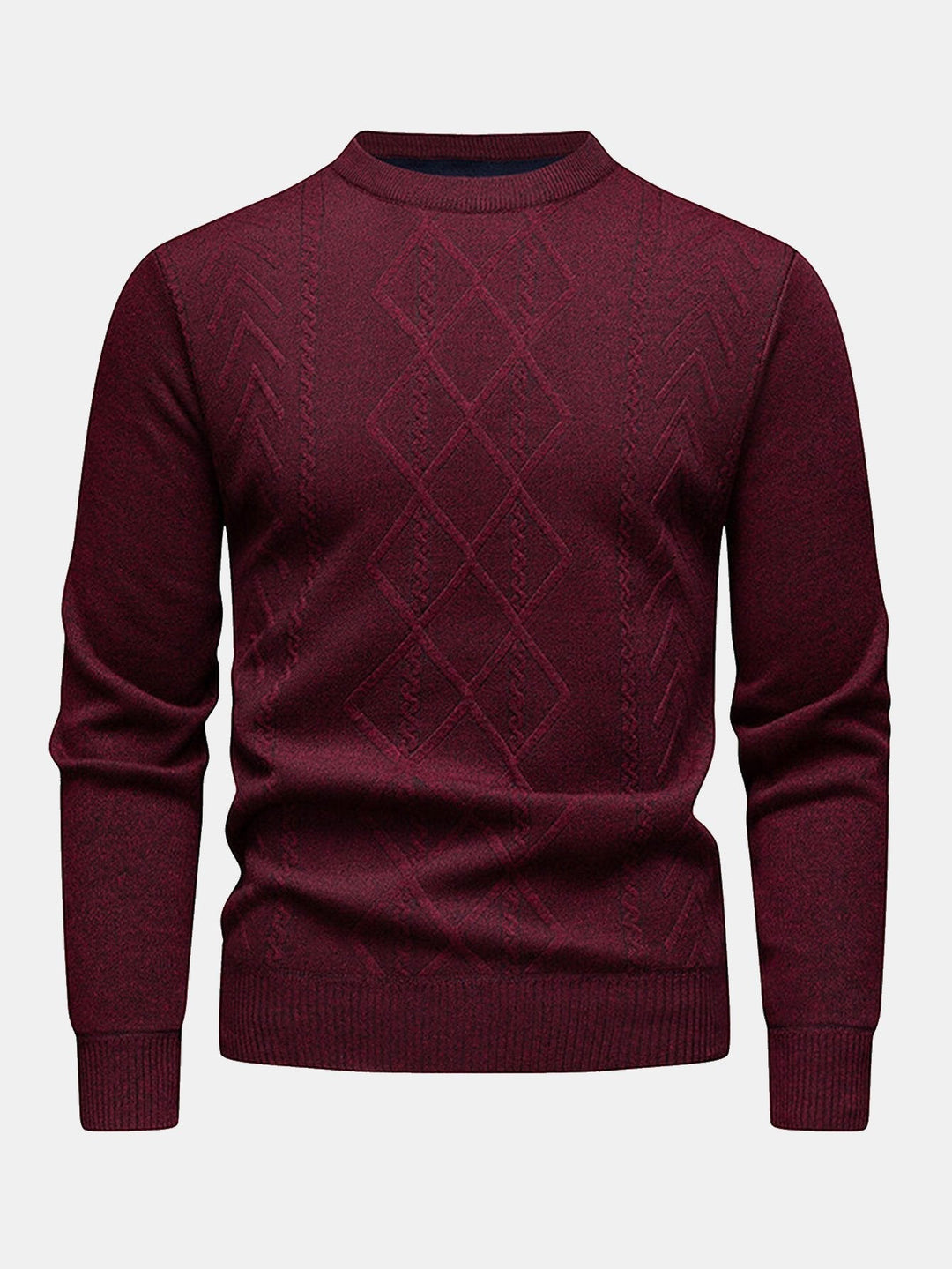 Douwe | Jacquardtrui met geometrisch patroon