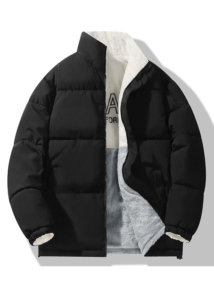 Frank | Omkeerbare teddyfleece jas