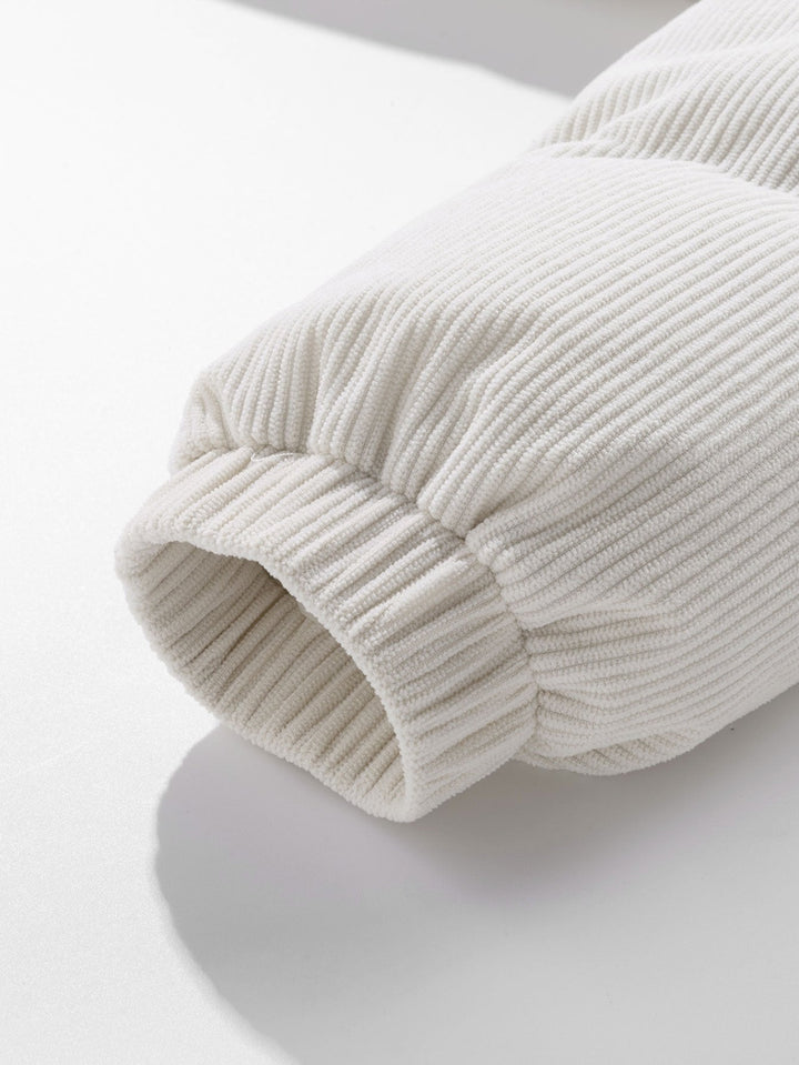 Cornelis | Corduroy puffer jas met capuchon