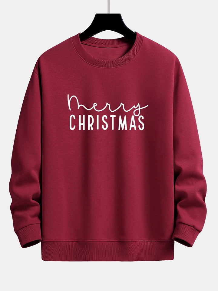 Teun | Kerstsweater met kerstgroetprint en relaxte pasvorm