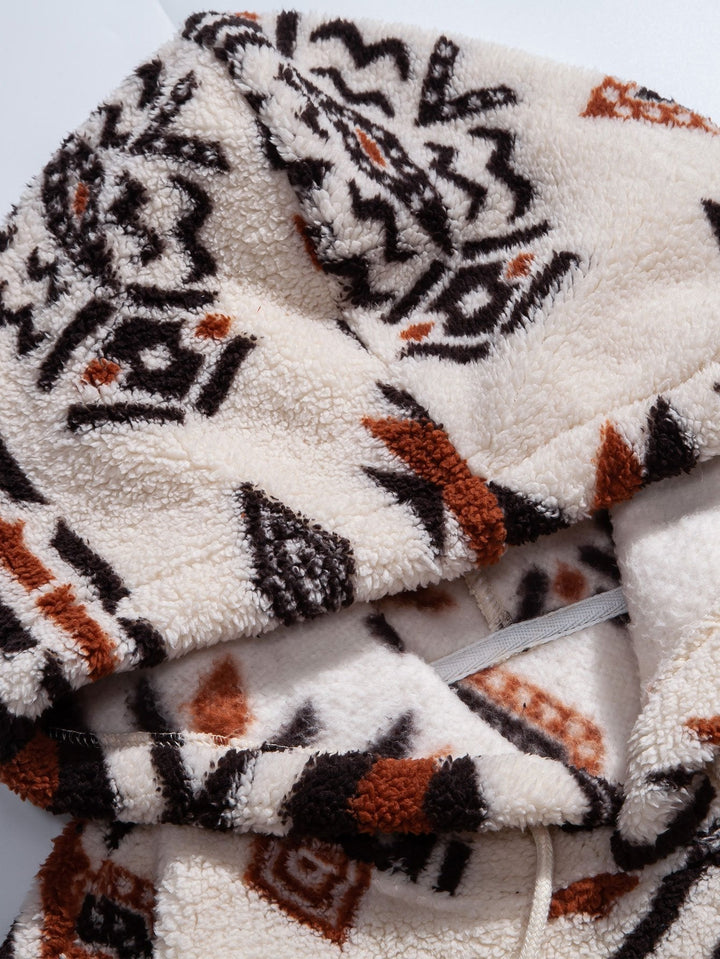 Job | Teddyhoodie met Azteekse print