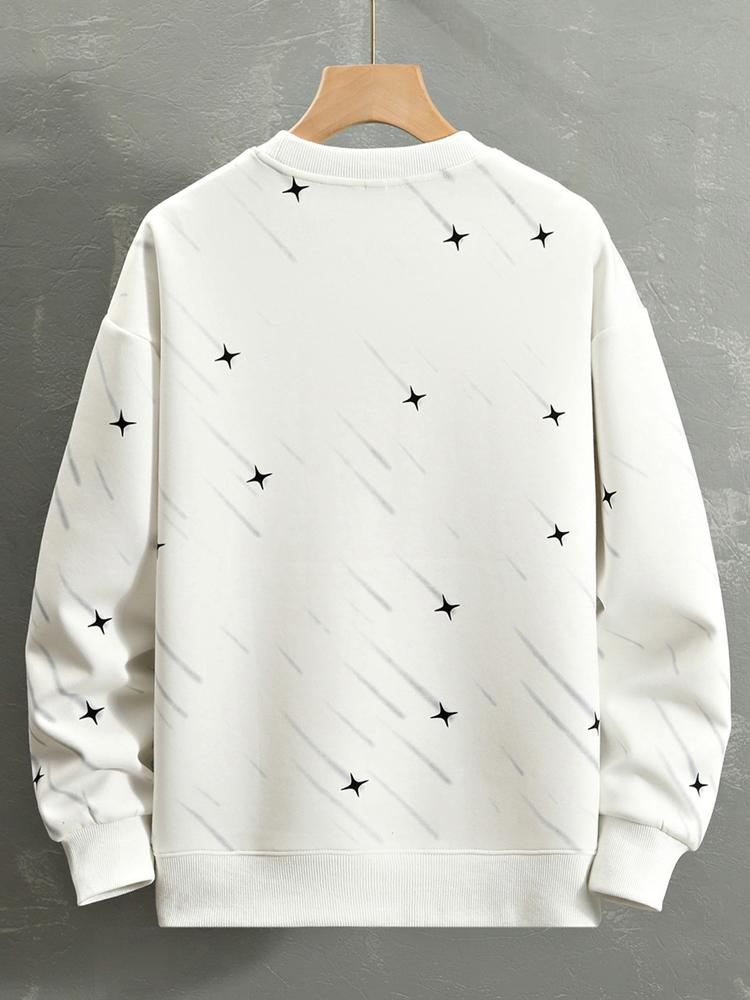 Julian | Sweater met meteoorprint en relaxte pasvorm
