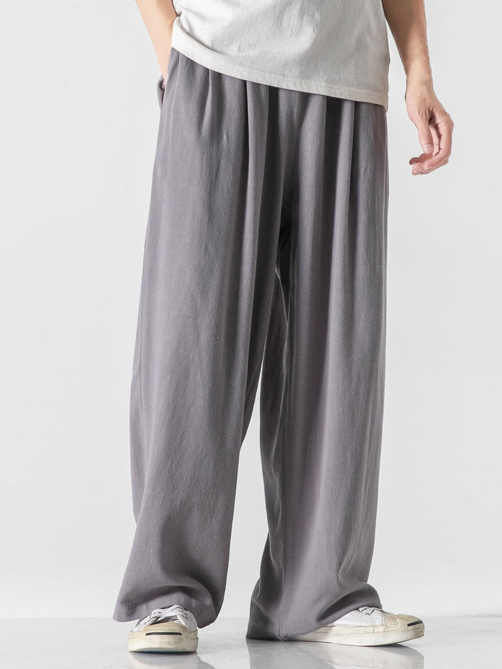 Floris | Linnen Katoenen Broek Wide Leg