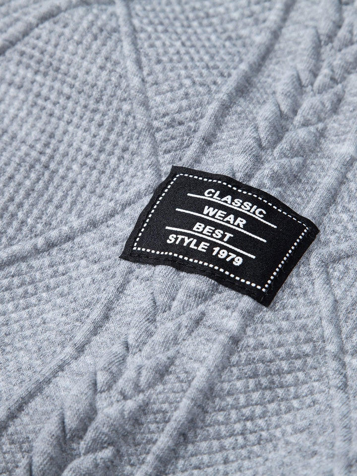 Wout | Sweater met geometrisch jacquarddessin en relaxte pasvorm