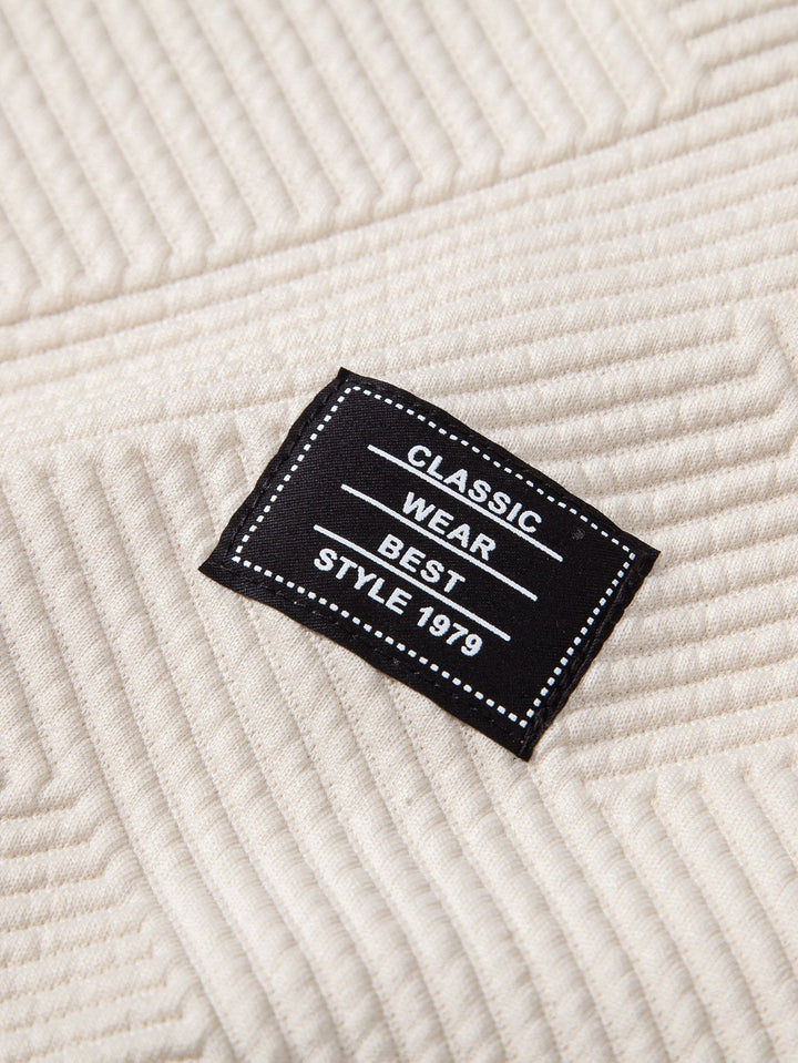 Thomas | Sweater met geometrische strepen en relaxte pasvorm