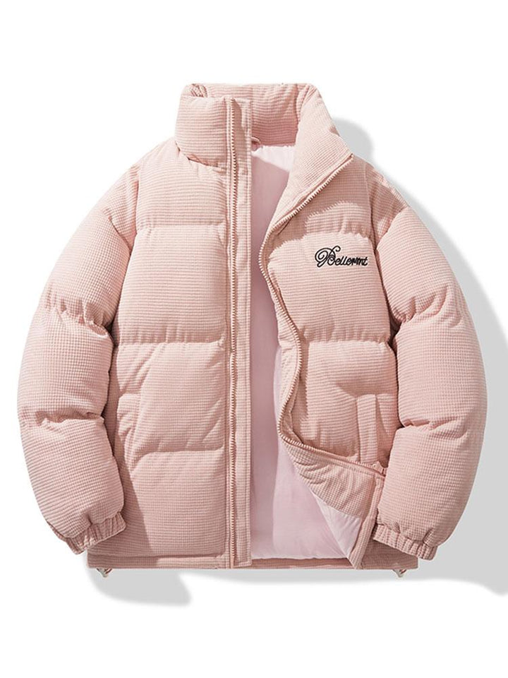 Tobias | Corduroy puffer jas met rits