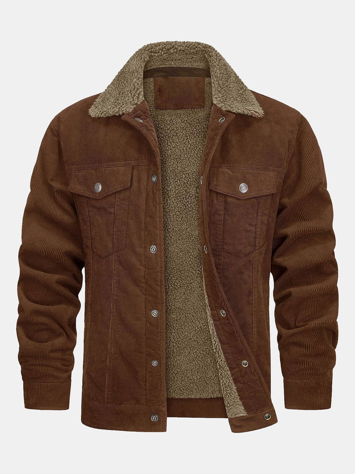 Bram | Corduroy jack met warme teddyvoering