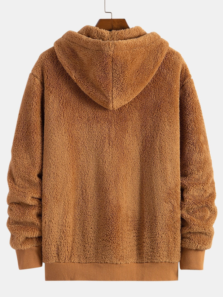 Otis | Basic teddyhoodie met ritssluiting
