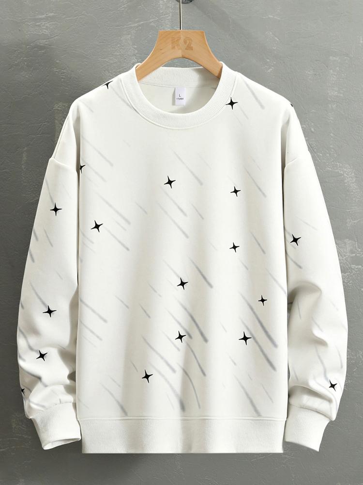 Julian | Sweater met meteoorprint en relaxte pasvorm