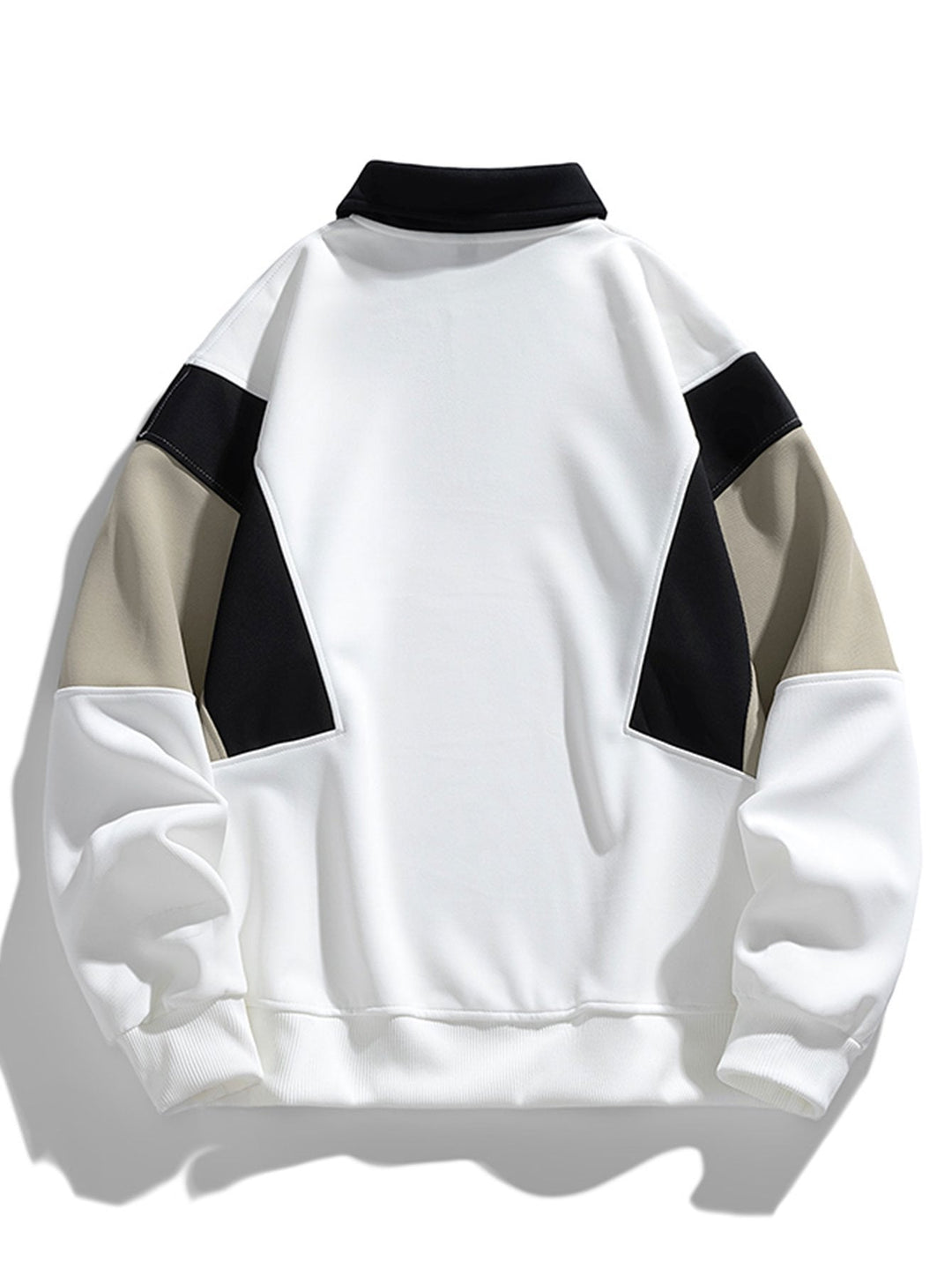 Thijs | Polosweater met kleurvlakken en relaxte pasvorm