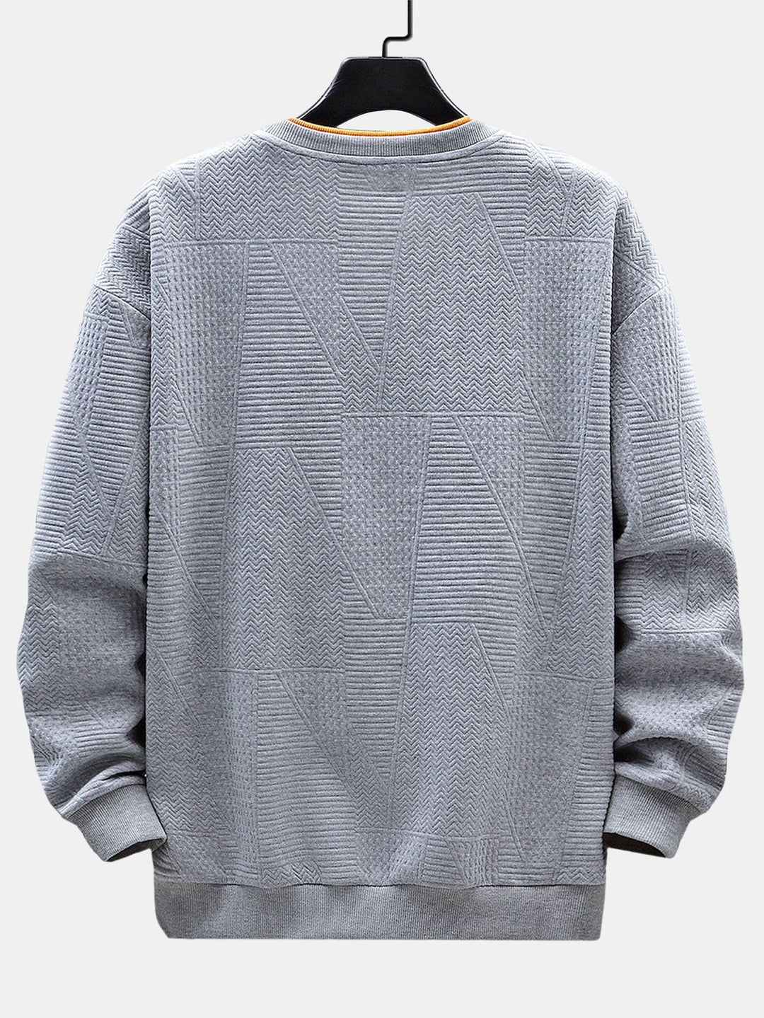 Albert | Sweater met geometrisch streepjacquard en relaxte pasvorm