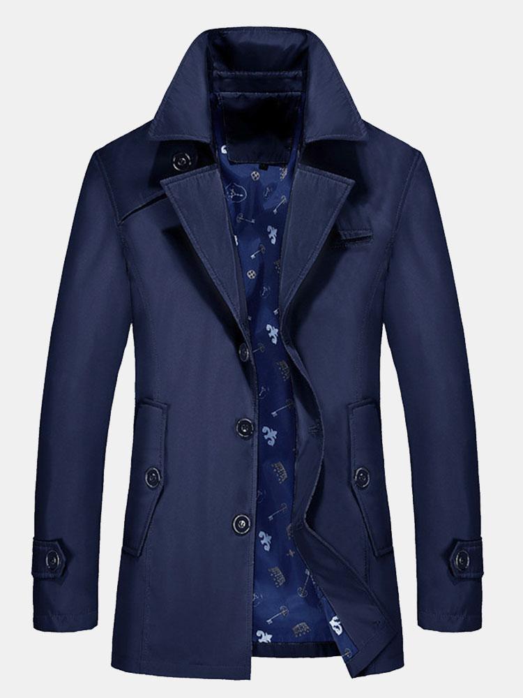Wim | Trenchcoat van middellange lengte