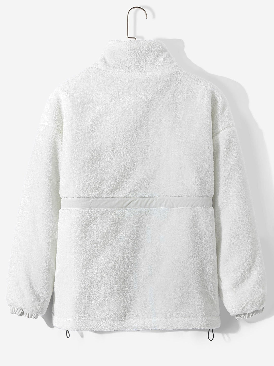 Koen | Gewatteerde teddyfleece jas met rits