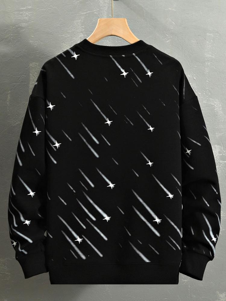 Julian | Sweater met meteoorprint en relaxte pasvorm