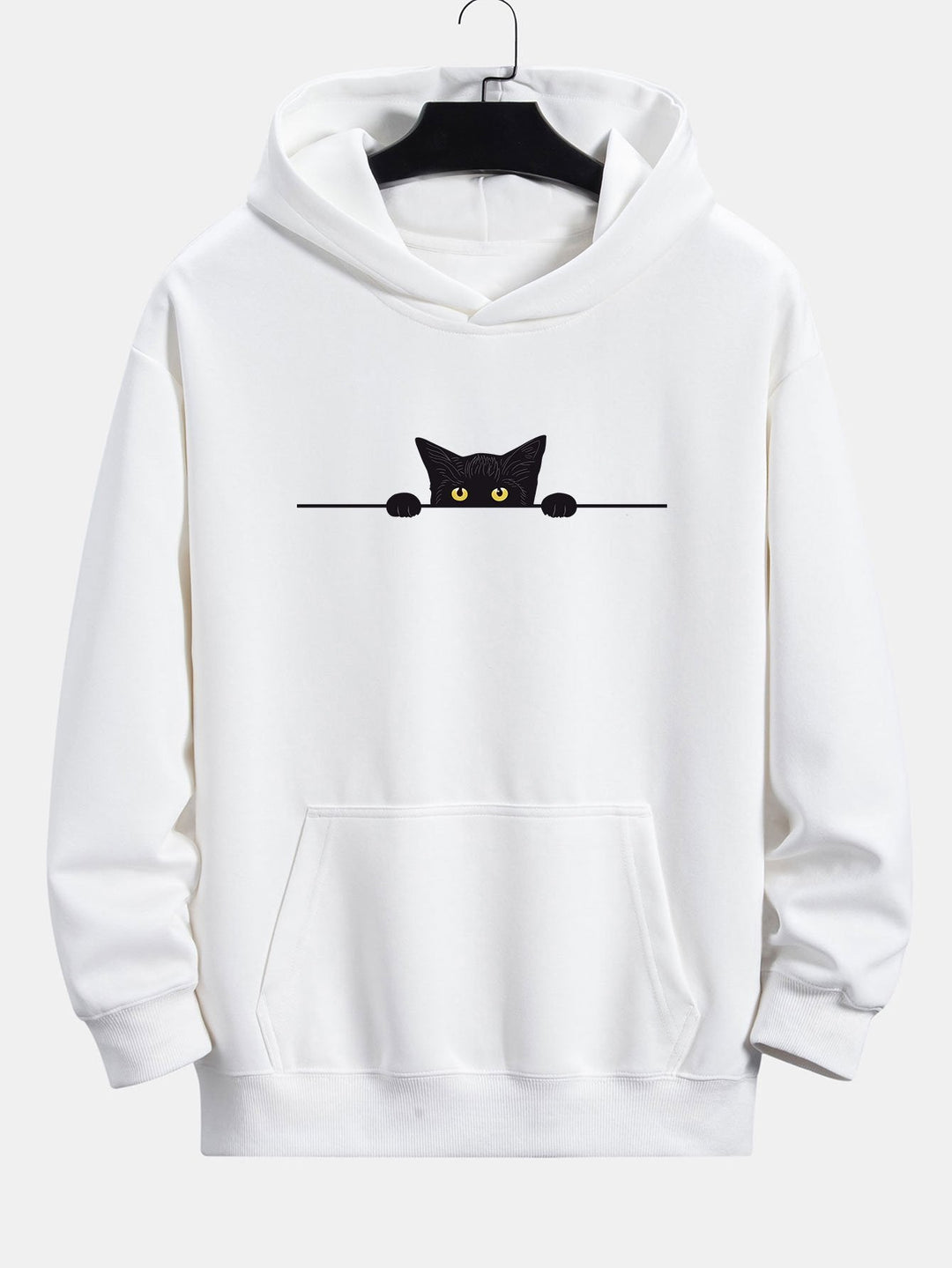 Otto | Hoodie met zwarte kattenprint en relaxte pasvorm