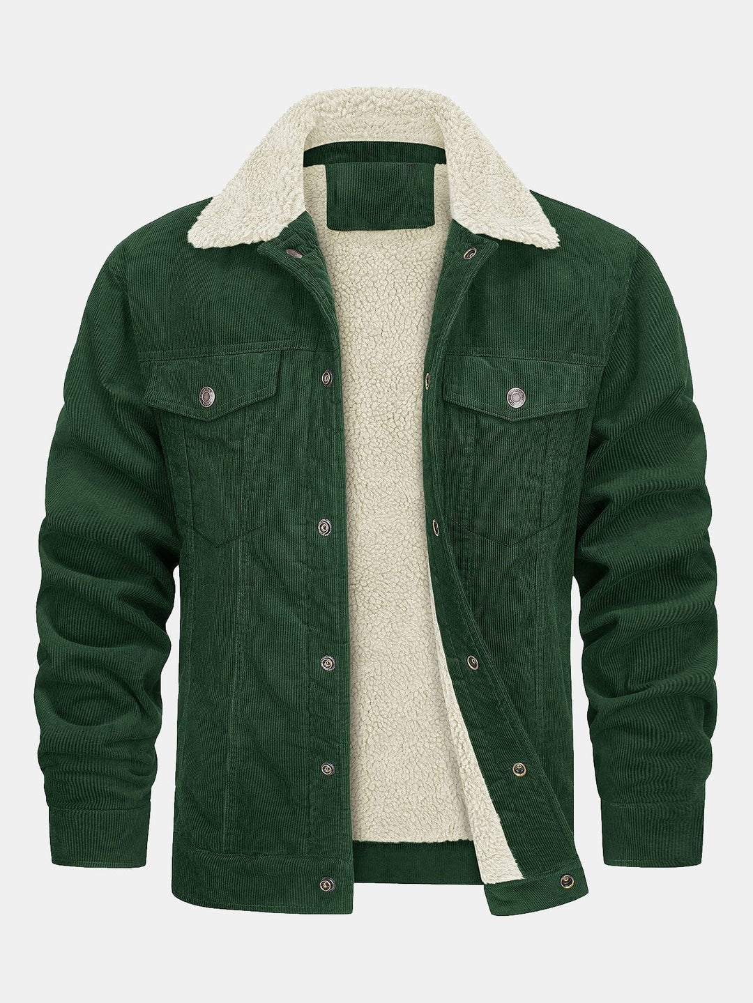 Bram | Corduroy jack met warme teddyvoering