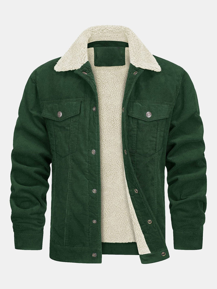 Bram | Corduroy jack met warme teddyvoering