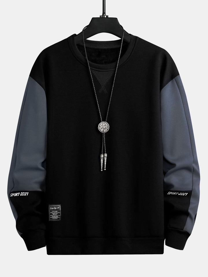 Bart | Sweater met kleurvlakken en ronde hals