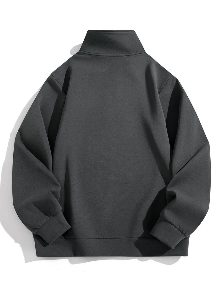Colin | Sweater met hoge kraag en korte rits