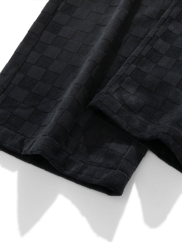 Arne | Geblokte Broek Straight Leg