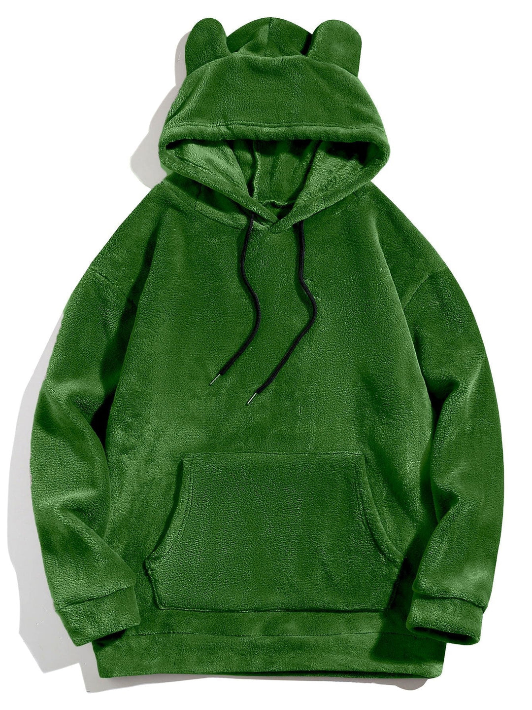 Reinier | Hoodie van teddyfleece met oortjes en relaxte pasvorm