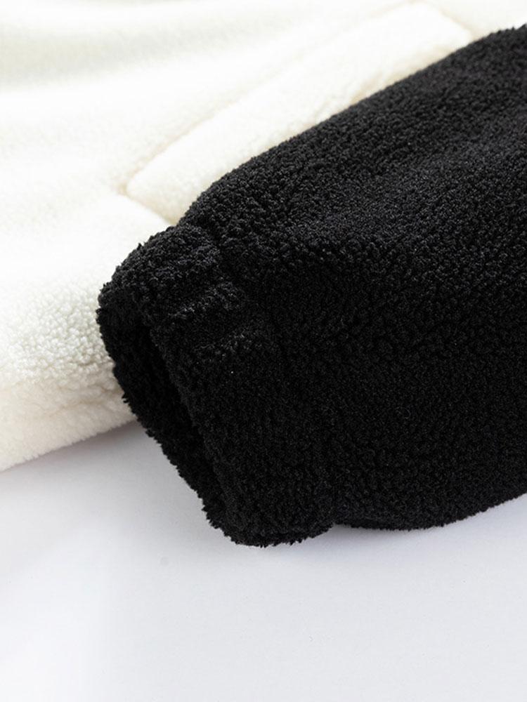Sander | Teddyfleece jack met patchwork