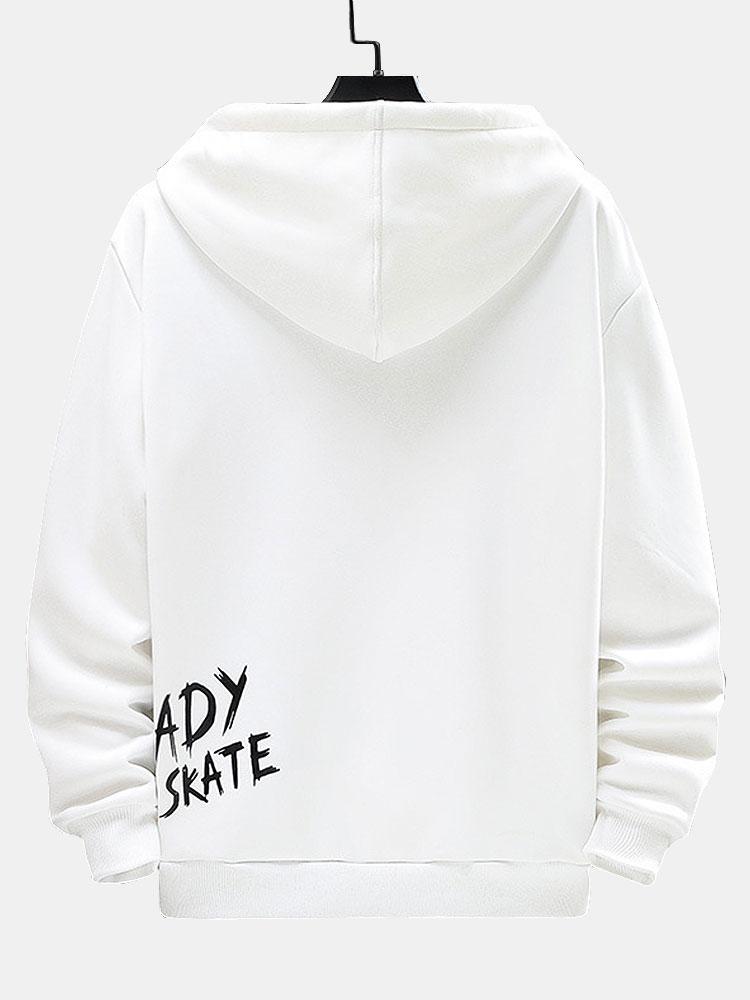 Teije | Hoodie met smiley- en graffitiprint